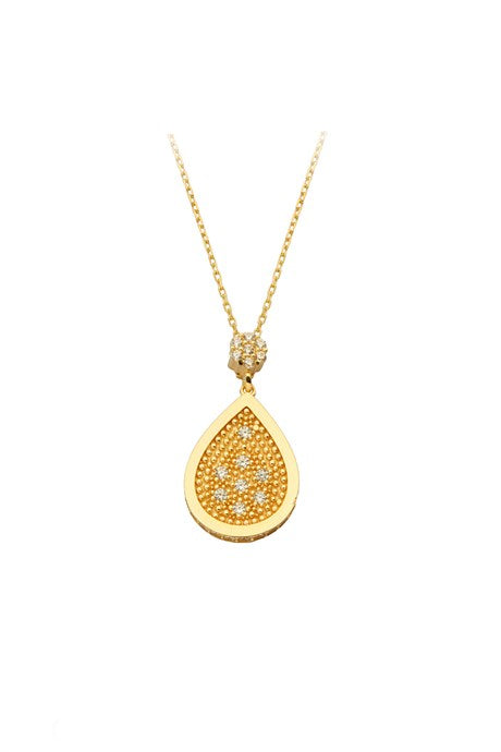 Collier goutte en or massif | 14K (585) | 2,81 grammes