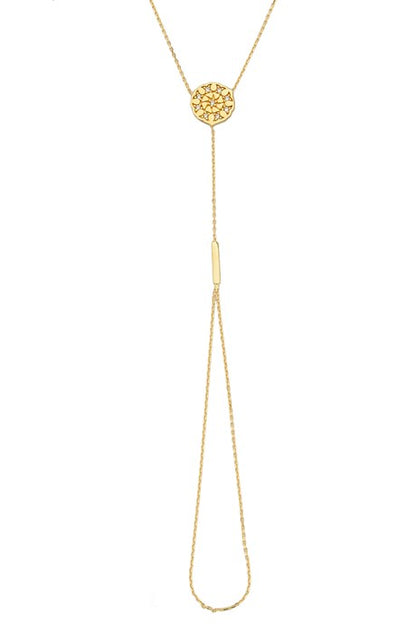 Solid Gold Snowflake Bracelet Bashmer | 14K (585) | 1.80 gr