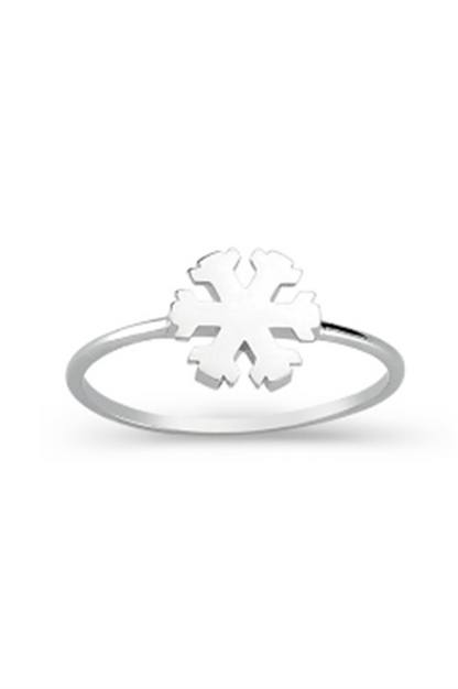 Solid Gold Snowflake Ring | 14K (585) | 1.30 gr