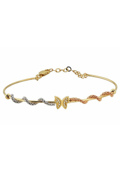 Solid Gold Butterfly Bracelet | 14K (585) | 3.23 gr