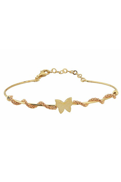Solid Gold Butterfly Bracelet | 14K (585) | 3.49 gr