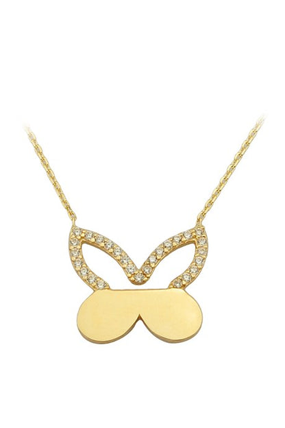 Solid Gold Butterfly Necklace | 14K (585) | 2.00 gr