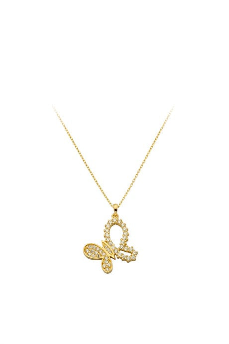 Solid Gold Butterfly Necklace | 14K (585) | 2.52 gr