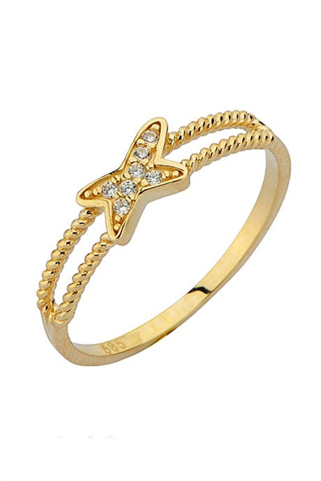 Solid Gold Butterfly Ring | 14K (585) | 1.31 gr