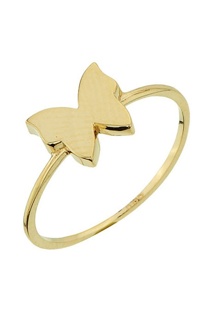 Solid Gold Butterfly Ring | 14K (585) | 1.10 gr