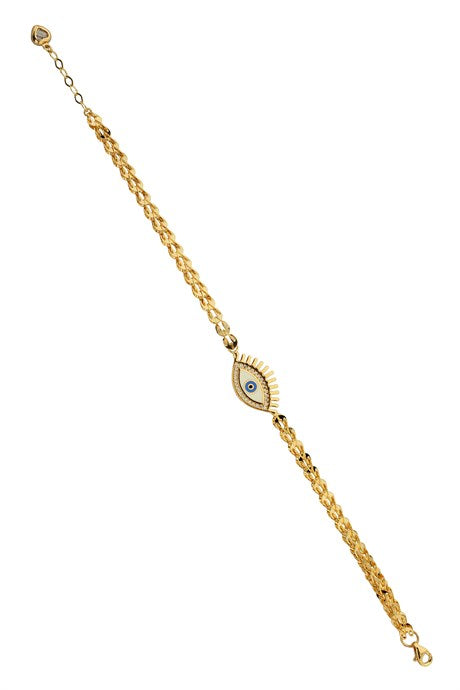 Bracelet oeil de cils en or massif | 14K (585) | 5,83 grammes