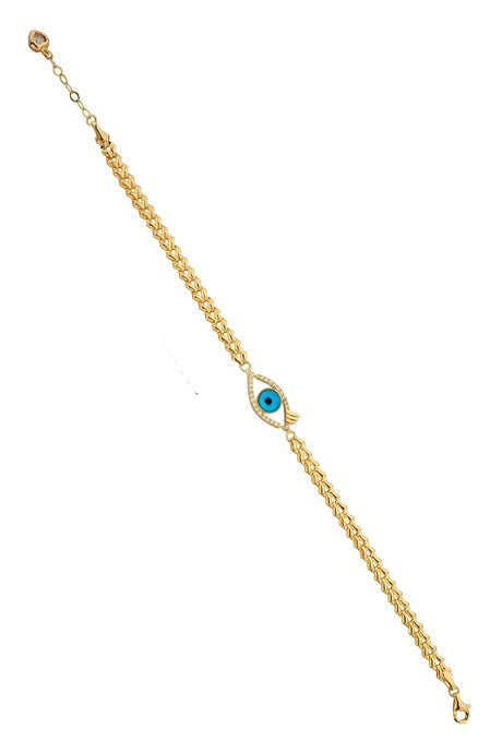 Bracelet oeil de cils en or massif | 14K (585) | 4,69 grammes