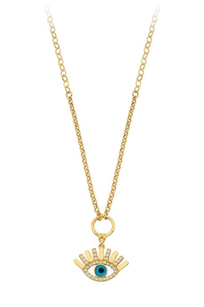 Collier oeil de cils en or massif | 14K (585) | 5,08 grammes