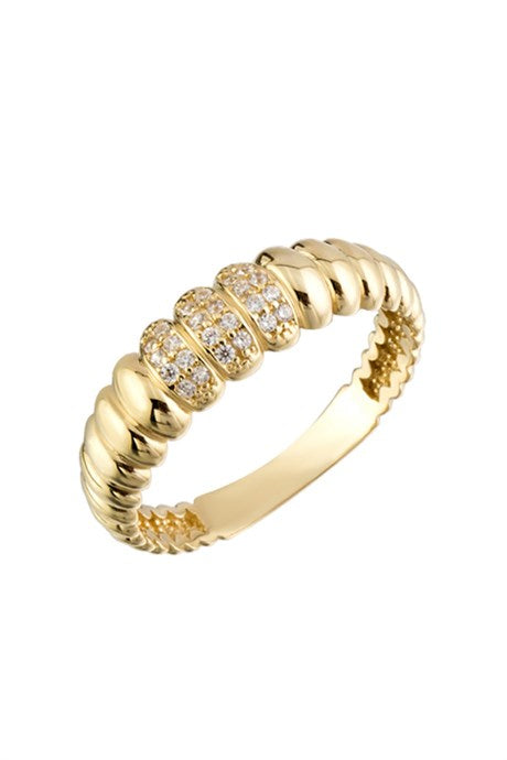 Bague croissant en or massif | 14K (585) | 2,04 grammes