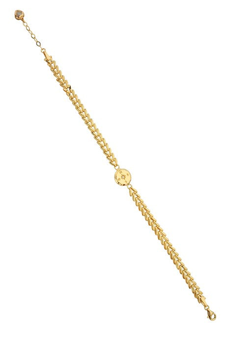 Solid Gold Compass Bracelet | 14K (585) | 4.79 gr