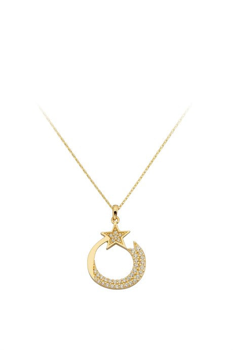 Collier comète en or massif | 14K (585) | 2,05 grammes