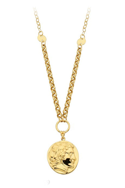 Collier médaillon en or massif | 14K (585) | 8,12 grammes