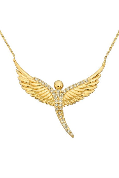 Collier ange en or massif | 14K (585) | 2,61 grammes