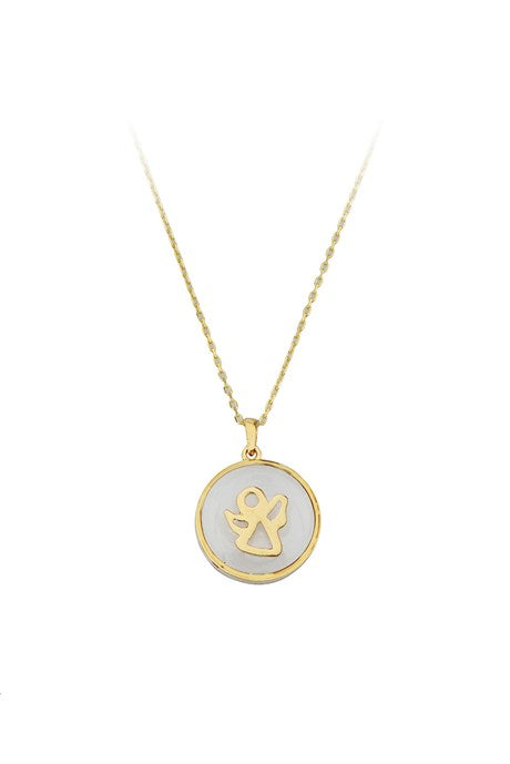 Collier ange en or massif | 14K (585) | 2,23 grammes