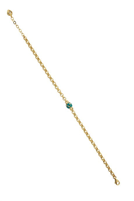 Pulsera de estrella de esmalte de oro macizo | 14K (585) | 4,19 gramos