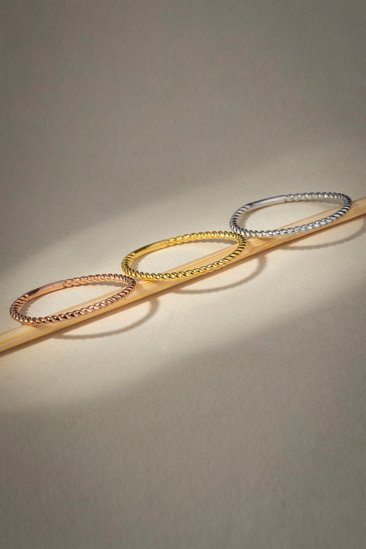 Solid Gold Minimal Spiral Ring