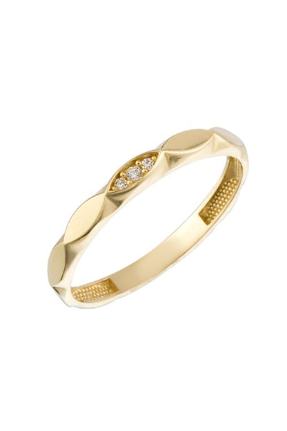 Anillo de diseño minimalista de oro macizo | 14K (585) | 1,62 gramos