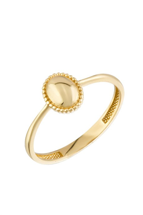 Solid Gold Minimal Ball Ring | 14K (585) | 1.38 gr