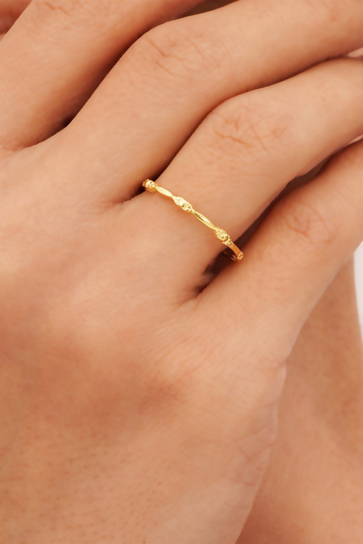 Solid Gold Minimal Ring