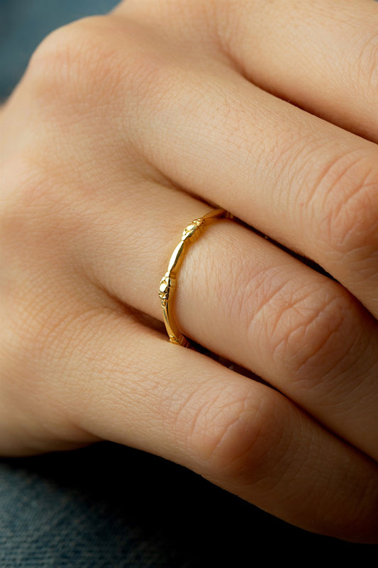 Solid Gold Minimal Ring