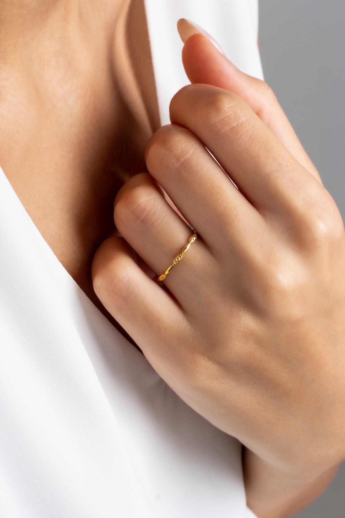 Solid Gold Minimal Ring