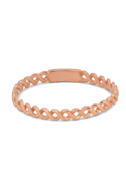 Solid Gold Minimal Chain Ring