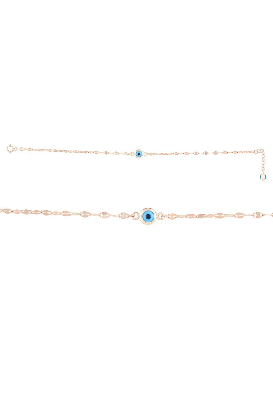 Bracelet mauvais œil en or massif