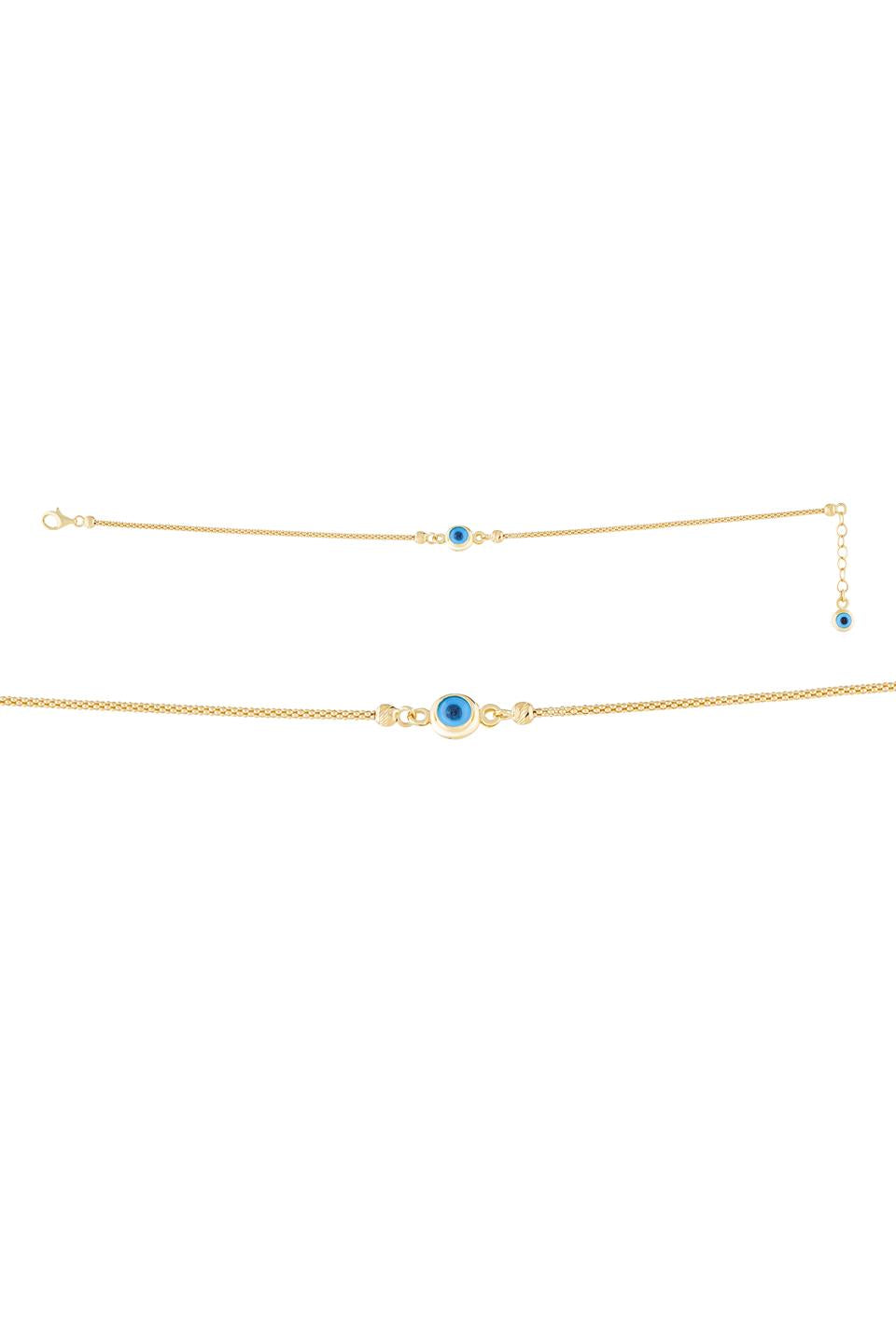 Bracelet mauvais œil en or massif