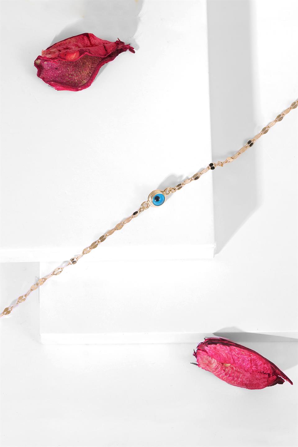 Bracelet mauvais œil en or massif