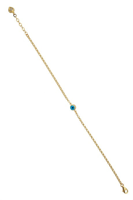 Pulsera de oro macizo mal de ojo | 14K (585) | 1,88 gramos