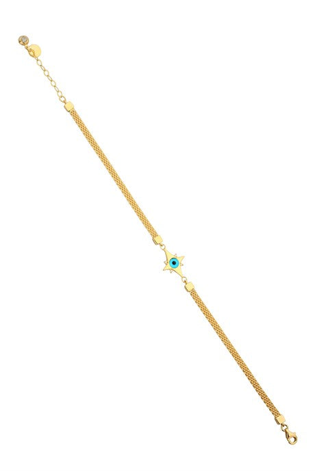 Pulsera de oro macizo Evil Eye North | 14K (585) | 6,07 gramos