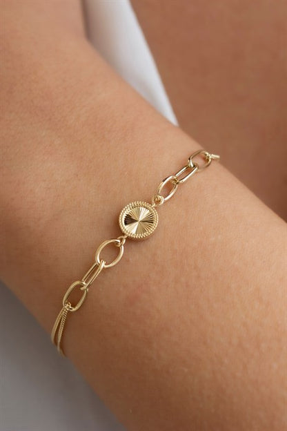 Solid Gold Special Design Bracelet | 14K (585) | 3.06 gr