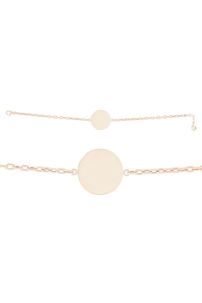 Solid Gold Plate Bracelet