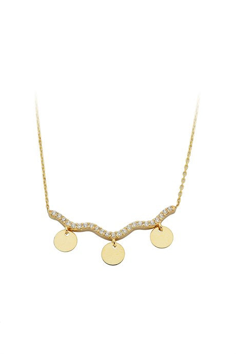 Solid Gold Sequin Necklace | 14K (585) | 2.00 gr