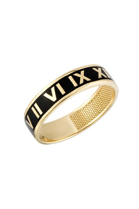 Solid Gold Roman Numeral Ring | 14K (585) | 2.75gr