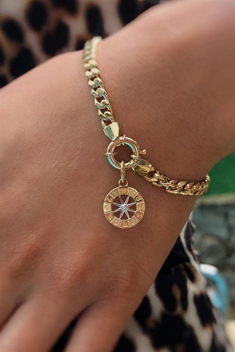 Bracelet signe du zodiaque en or massif | 14K (585) | 7,49 grammes