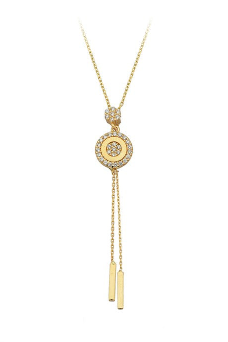 Solid Gold Dangle Necklace | 14K (585) | 2.27 gr