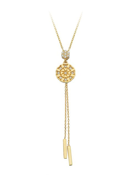 Collier design en or massif pendant | 14K (585) | 2,40 gr