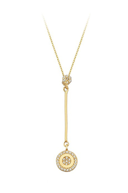 Solid Gold Dangle Design Necklace | 14K (585) | 2.09 gr