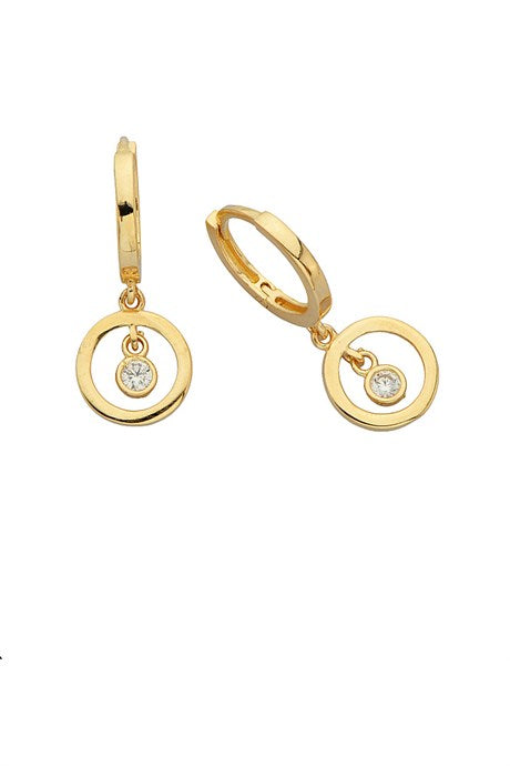 Solid Gold Dangle Design Earring | 14K (585) | 2.31 gr