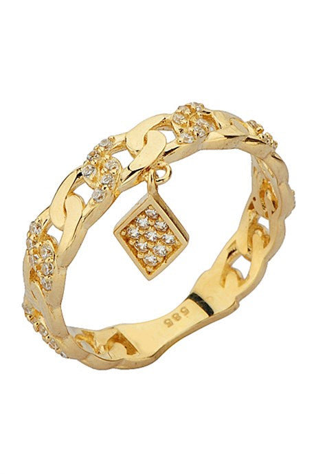 Solid Gold Wobbly Ring | 14K (585) | 2.57 gr