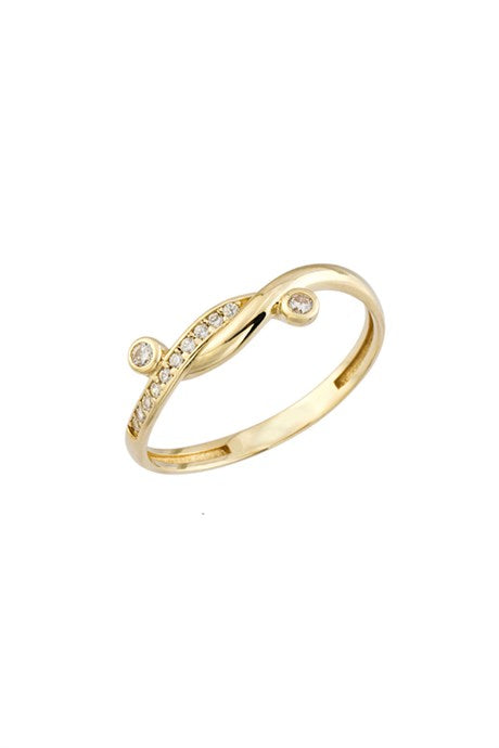 Bague spirale en or massif | 14K (585) | 1,38 g