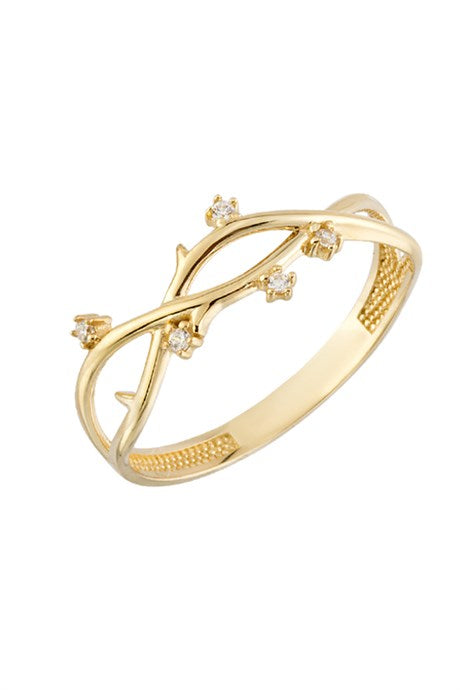 Solid Gold Ivy Ring | 14K (585) | 1.41gr