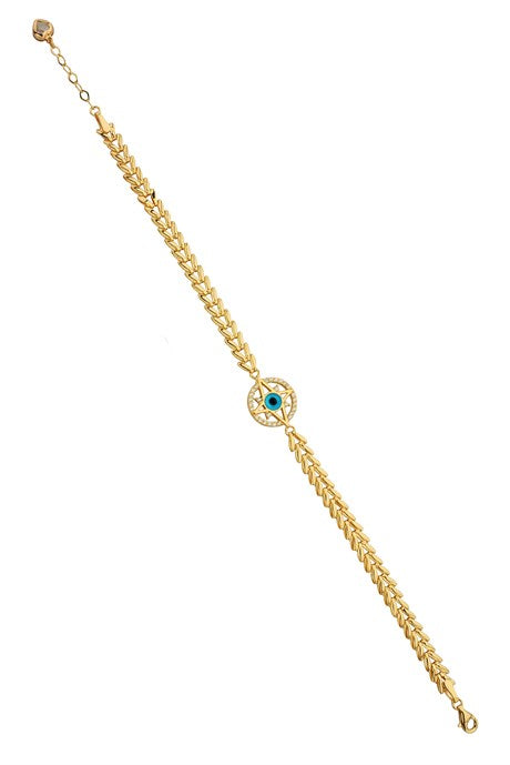 Pulsera North Evil Eye de oro macizo | 14K (585) | 5,40 gramos