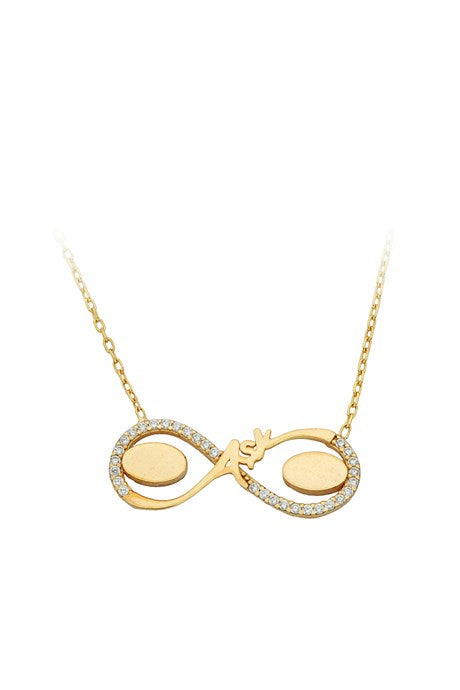 Collier d'amour infini en or massif | 14K (585) | 2,47 grammes