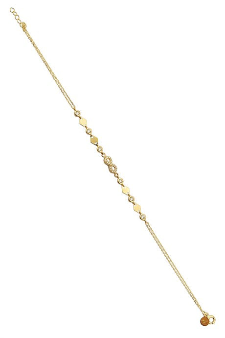 Solid Gold Infinity Bracelet | 14K (585) | 2.70 gr