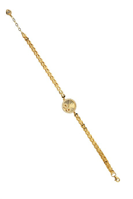 Solid Gold Infinity Bracelet | 14K (585) | 5.67 gr