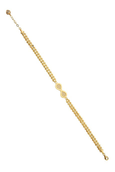 Solid Gold Infinity Bracelet | 14K (585) | 5.17 gr