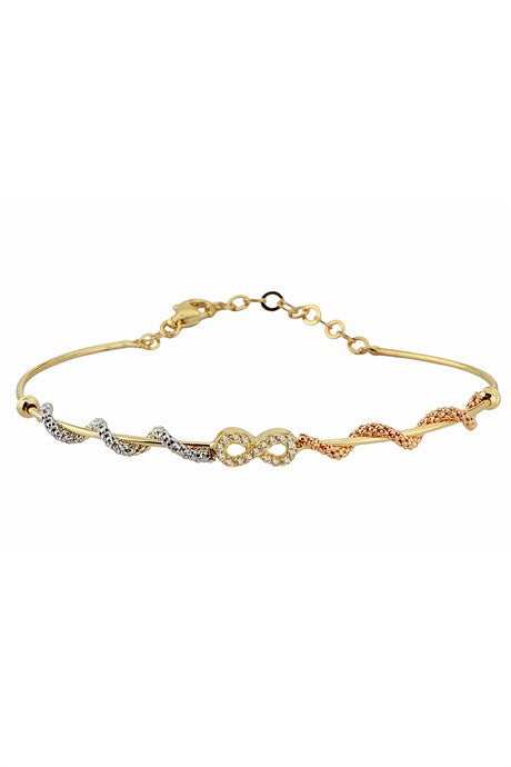 Solid Gold Infinity Bracelet | 14K (585) | 3.23 gr