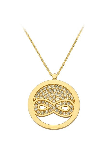 Solid Gold Infinity Necklace | 14K (585) | 2.50 gr